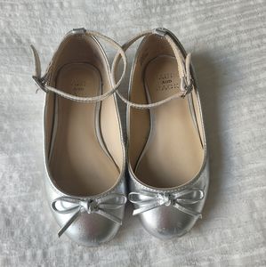 Metalic Ankle Strap Bow Janie and Jack Ballet flat